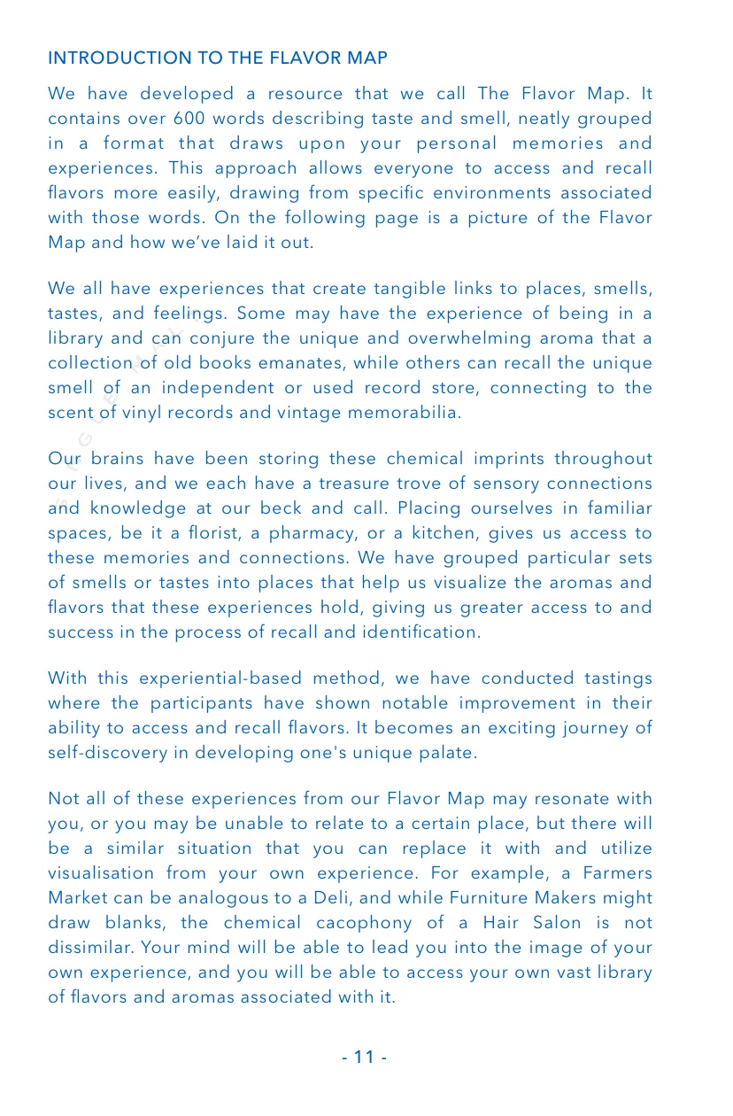 Book page: Introduction to the Flavour Map