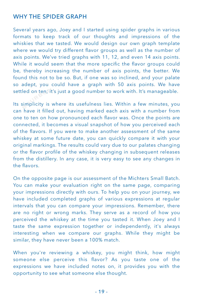 Book page: Why the Spider Graph